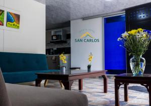 San Carlos Apartaestudio céntrico con cocina en Choachí