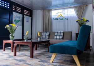 San Carlos Apartaestudio céntrico con cocina en Choachí