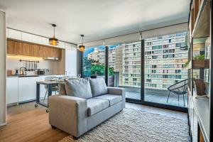 Lujo y Diseño de Santiago - AC Wifi 5 min metro irarrazaval