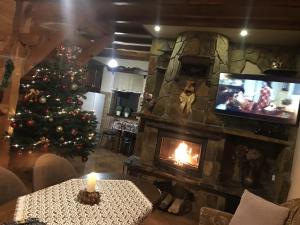 Domek Nad Rozlewiskiem z kominkiem