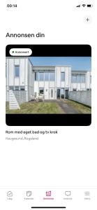 Rom i nyere rekkehus nord i Haugesund