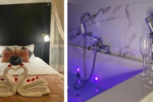 Appartements Chambre d-Amour Jacuzzi Bordeaux Parking : photos des chambres