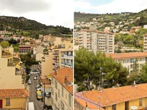 Studio climatisé au calme, terrasse vue colline