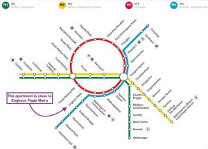 Cozy 9th Floor Apartment in Vesterbro