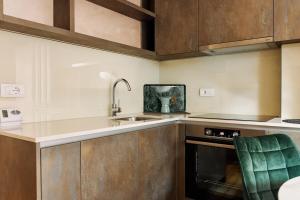 Center Queen size bed Sofa additional living area for 2