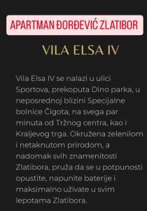 Apartman Đorđević Zlatibor Vila Elsa 4