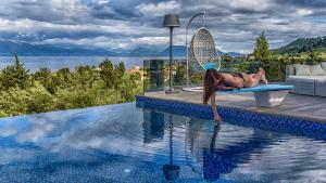 Luxurious Villa Kastro with Salt Water Swimming Pool Lefkada Greece