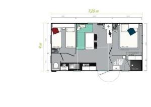 Campings Camping 3 etoiles - Piscine - eehcdh : photos des chambres