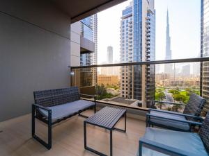 Cozy Studio with Burj Khalifa Views