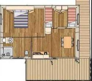 Campings Chalet 4 etoiles - Piscine - ef0c00 : photos des chambres