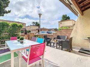 Maisons de vacances Petit coin de paradis dans residence avec piscine : photos des chambres