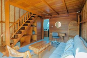 Murna Villa 1, a modern Balinese wooden house with 360 GWK view