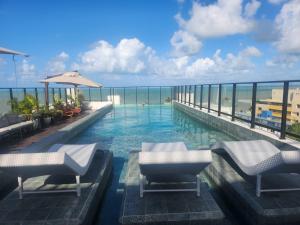 Flat João Pessoa Frente Mar - Banheira - Jacuzzi Privativa