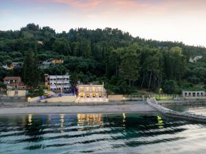 Beachfront Achillion Bay Villa in Corfu