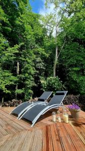 NALAN Godvicien, Spa, piscine chauffée, forêt, 14 pers