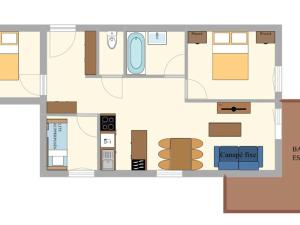 Appartement spacieux 6 pers, balcon, WIFI - FR-1-508B-22