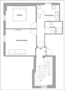 Idyllische Suite in Zentrumsnähe mit Parkplatz Top 1