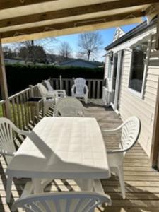 Houlgate-420- Mobilhome cosy 3 chambres 6 personnes Camping 5 étoiles