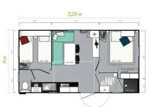 Campings Camping 3 etoiles - Piscine - eehcdh : Mobile Home 10
