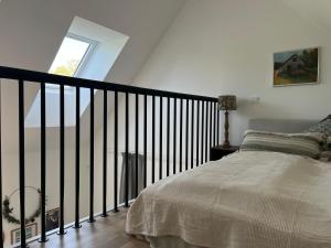 Nybyggd gästlägenhet med sovloft