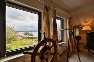 Reethaus Altefähr Haus Terrasse, Meerblick