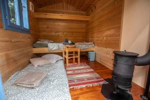 mobile house on a herbs farm 