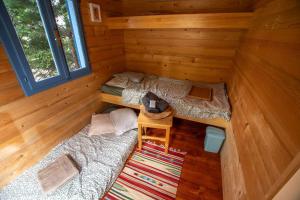 mobile house on a herbs farm 