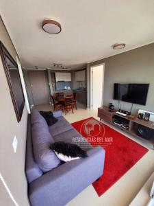 Departamento Concón vista hacia la Bahia