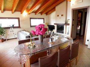 Villa in Pisogne with pool, garden and lake view