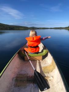Traditional wooden house at the lake