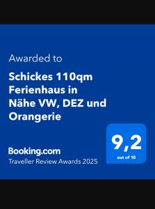 Schickes 110qm Ferienhaus in Nähe VW, Messe,DEZ und Orangerie