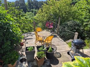 grande terrasse avec vue entre méditerranée et pays cathare
