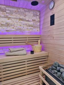Laudacieuse-Jacuzzi et sauna , miroir suspendu