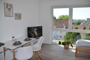 Apartment mit Küche, 2 Einzelbetten, Dusche, Parkplatz, schnellem Internet, ADA3