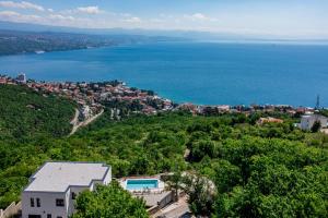 Villa K Opatija with a heated pool, sauna, astonishing sea view