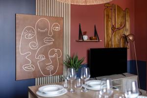 Appartements Le terracotta T2 premium en centre bourg de Crozon : photos des chambres