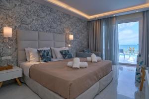 Double Sea View with Private Pool room in Ibiscus Corfu Hotel