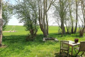Red Summer House Near Reersø With Field Views