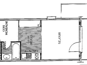 Studio cabine cosy avec balcon, 5 couchages, Les Saisies - FR-1-293-108