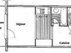 Les Saisies - Studio cabine 5 pers. avec balcon et animaux tolérés - FR-1-293-149