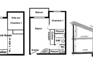 Appartement T3 Les Saisies, 6 pers, balcon, 2 sdb, casier à skis - FR-1-293-225