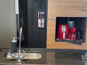 Suite confortável com banheira