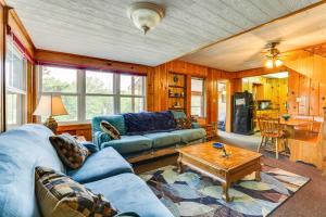Walk to Wyalusing Beach Cabin with River View!