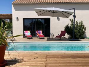 Maisons de vacances Stylish Villa in Sainte-Valiere : photos des chambres