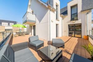 La Marinière - Terrasse et parking, proche plage