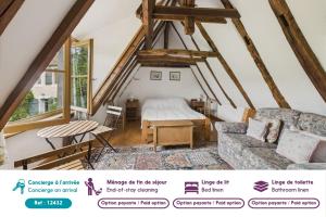 Maisons de vacances Piscine et domaine arbore partages - maison pour 4 : photos des chambres