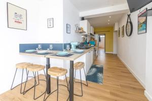 Le Green, appartement rénové, 4 chambres et jardin