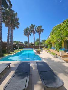 Maisons de vacances Belle villa lespignan : photos des chambres