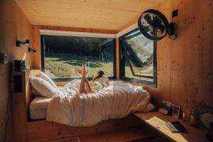 Chalets Parcel Tiny House Barroux, entoure par les lamas pres du Mont Ventoux : photos des chambres