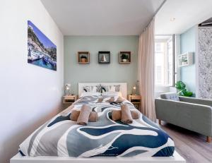 Appartements Studio vue sur les Halles de Toulon 2 Couchages : photos des chambres